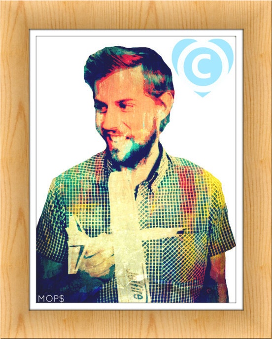 KONSTANTINE (Andrew McMahon of Something Corporate/Jacks Mannequin) 8x10" Digital Illustration High Gloss Print by MOPS