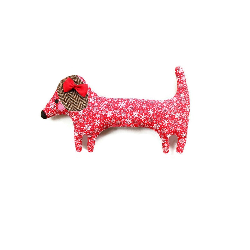 Dachshund Softie Sewing Pattern Dog PDF Sewing Pattern Plush Toy Dachshund or Doxie Pattern