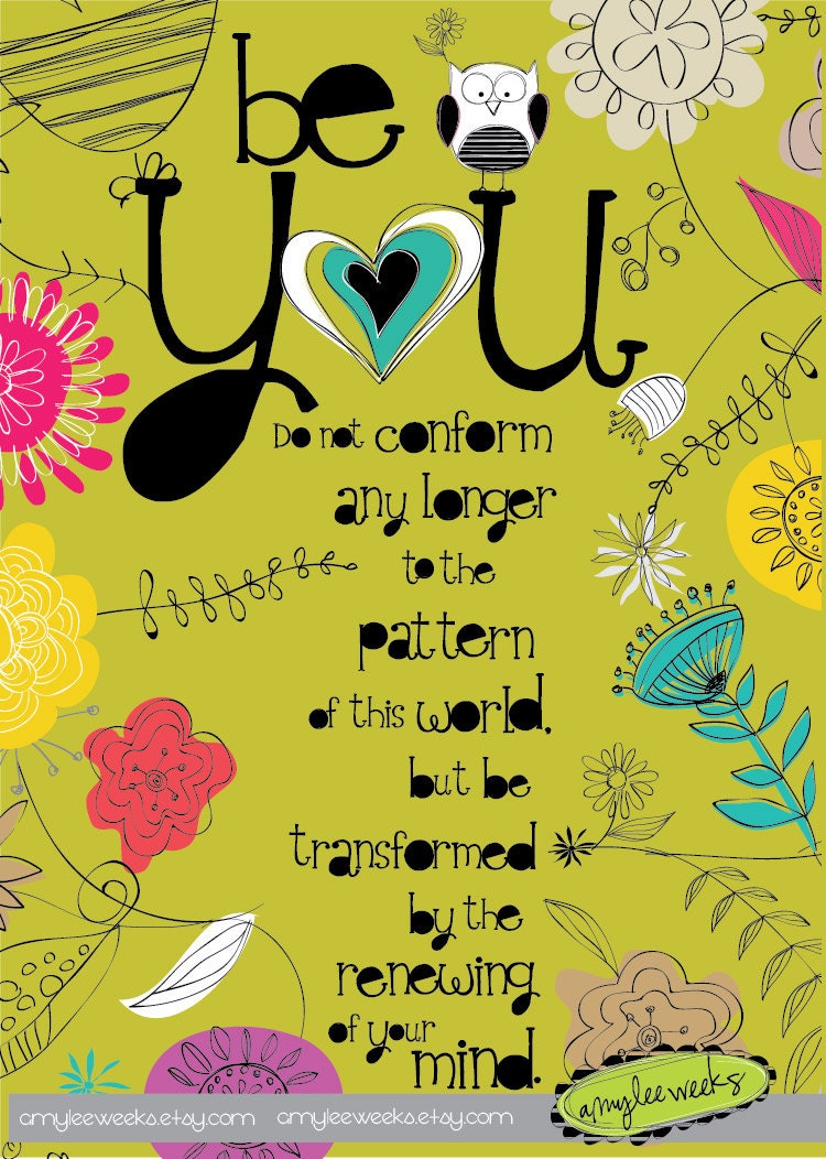 Scripture art, Wise Reminders - Be You bible verse, Christian art print (size: 8x10)