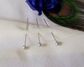 Wedding flower supplies DIY Bride 24 silver corsage pins Pearl boutonniere Wedding Crafts supply bouquets accessories hat pins ornaments