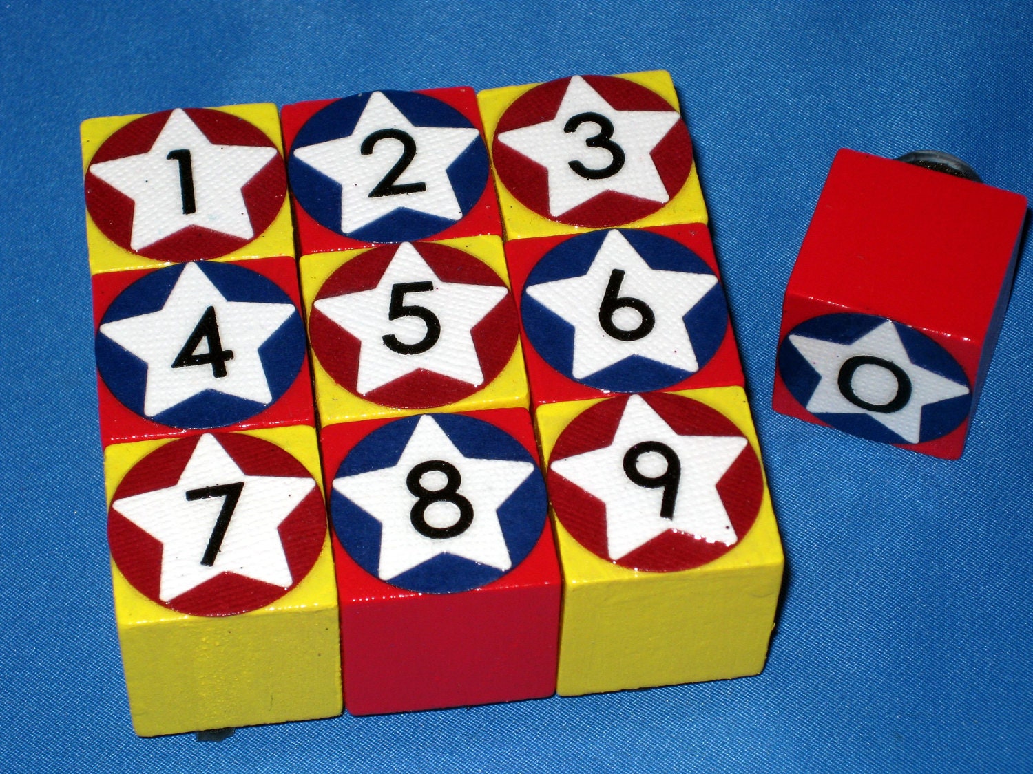 Number Stamp Set, Educational Toy, Early Math, Classroom Learning Tool, Math Games, Make Flash Cards