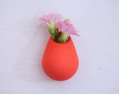 Wearable Planter Lapel Pin in Tangerine