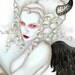 Fallen Angel portrait "Supplicate" canvas print 8x12