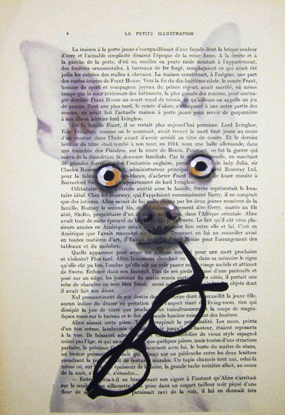 Portrait Prints posters Acrylic paintings Illustration Original Drawing Giclee Mixed Media Art digital typography:Clever Chichuahua