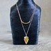 gold ARROWHEAD necklace - small version