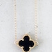Onyx Clover Necklace