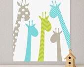 Giraffe, Children's Wall Art, Nursery Wall Art, Giraffe nursery, Children's Canvas- 20x24 stretched canvas
