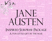 Jane Austen Themed Surprise Package, Itty Bitty Teeny Tiny Gift Pride & Prejudice Quotes