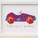 Kids' Wall Art Print, 8x10 "Car with Buttons Art Print", Red, purple, blue Children's Art & Decor, Buttons - Mixed media by Lespetitsbuttons