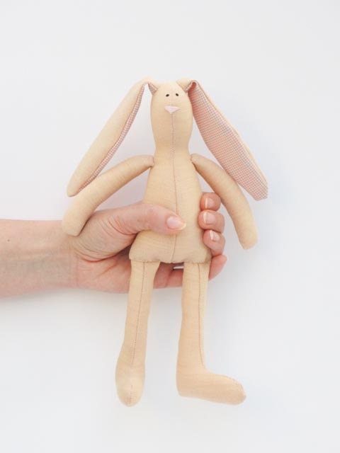 Stuffed bunny rabbit hare doll,Easter bunny child friendly plush softie rabbit bunny toy - cute soft stuffed toy - gift for boy and girl