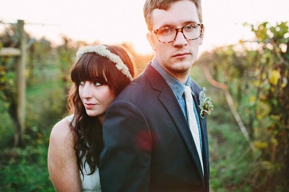 GRACE - baby's breath halo crown