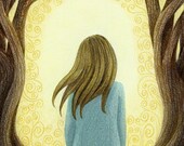 Fine Art Print Children Nursery Art - Entwined by Amalia K 8x10 inches