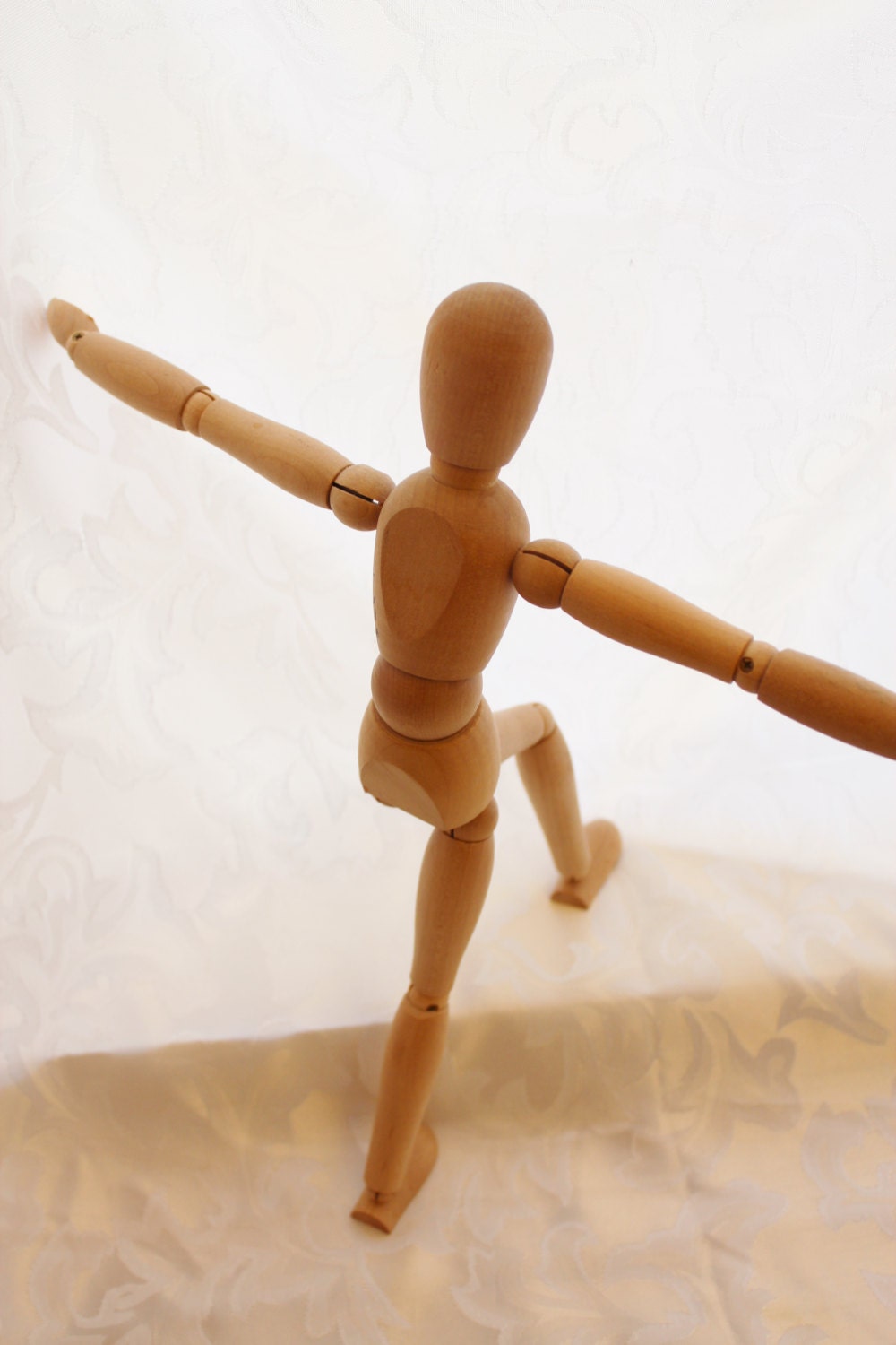 Vintage Artist Mannequin Model Articulated Wood Jointed Figure