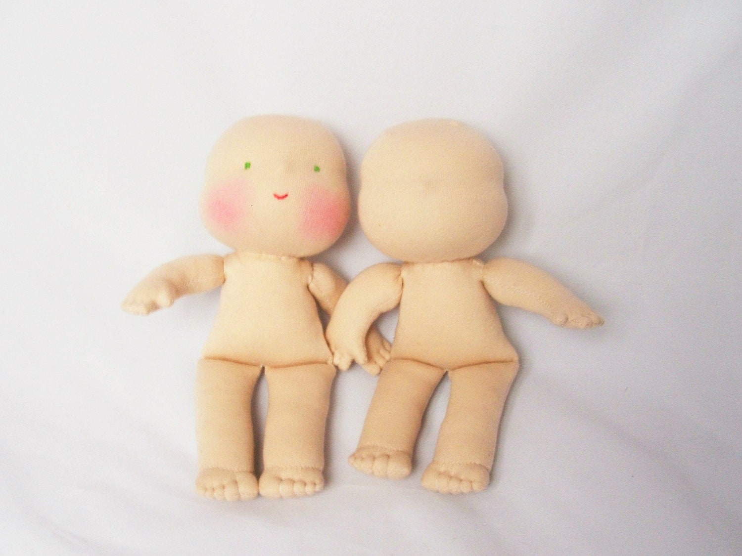 Waldorf doll 8" body without hair - Make your own Waldorf doll - pure natural organic- FREE shipping
