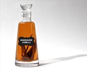 Customized Spice Chalkboard Pantry Jar Labels - Scroll Frame Black & White - Fancy Scroll Labels - Chalkboard Stickers
