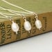 Bridesmaids Pearl Necklaces Set of Three (3) Ivory Fresh Water Pearls Pendant Wedding Jewelry Bridesmaid Gifts Maid of Honor Pendant