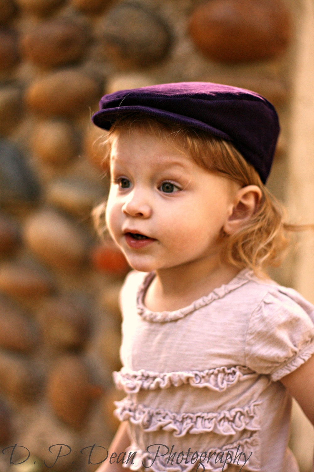Girls Newsboy Hat - Flat Cap - Newborn girl newsboy hat - newborn flat cap - purple hat - corduroy flat cap - girls flat cap