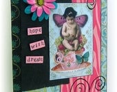Smash Book, Notebook, Journal, Planner, Fairy Baby, Altered Comp Book