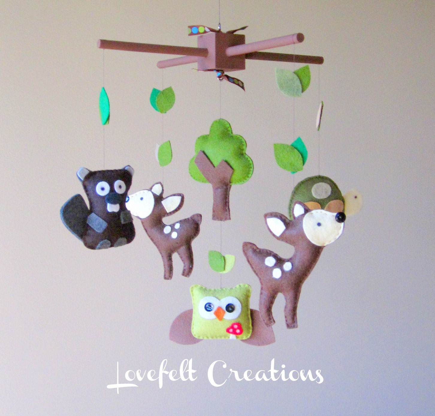 Baby Crib Mobile - Baby Mobile - Forest Friends Mobile - Forest Creatures - Woodland Mobile - Forest Animals Mobile - Nursery Mobile