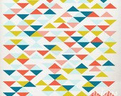 Abstract Art Print, Graphic Design Poster, Nursery Room Decor, Wall Decor, Anniversary Gift, Modern Art, Triangles - Colombia