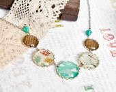 Autumn sky statement necklace - Autumn in the city collection - Free Worldwide Shipping - Gift for her under 35 USD