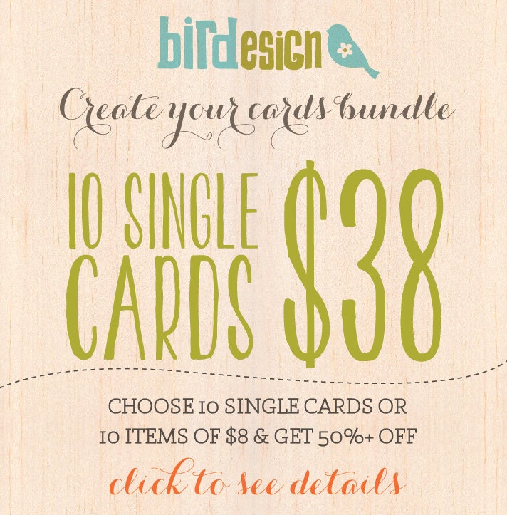 Custom cards bundle - 10 cards - Special templates promo