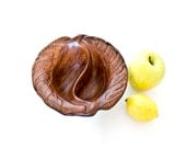 Vintage Divided Serving Bowl / Ceramic Serving Dish Free Shipping