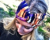 Colorful Sunset Turband Headband Stretchy Hair Band