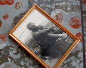 Black  White Photo - 1950s Framed - Young Man at the Water
