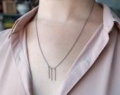 the Triple Bar necklace
