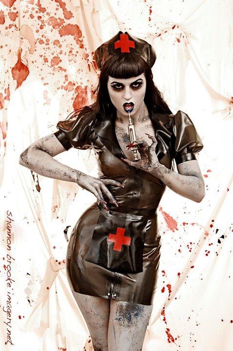 SANDRA Nurses Uniform Dress, Hat & Apron
