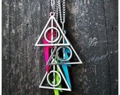 Deathly Hallows Necklace- Choose your own color