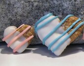 Feelin The Love Frosted Heart Shaped Dog Biscuits