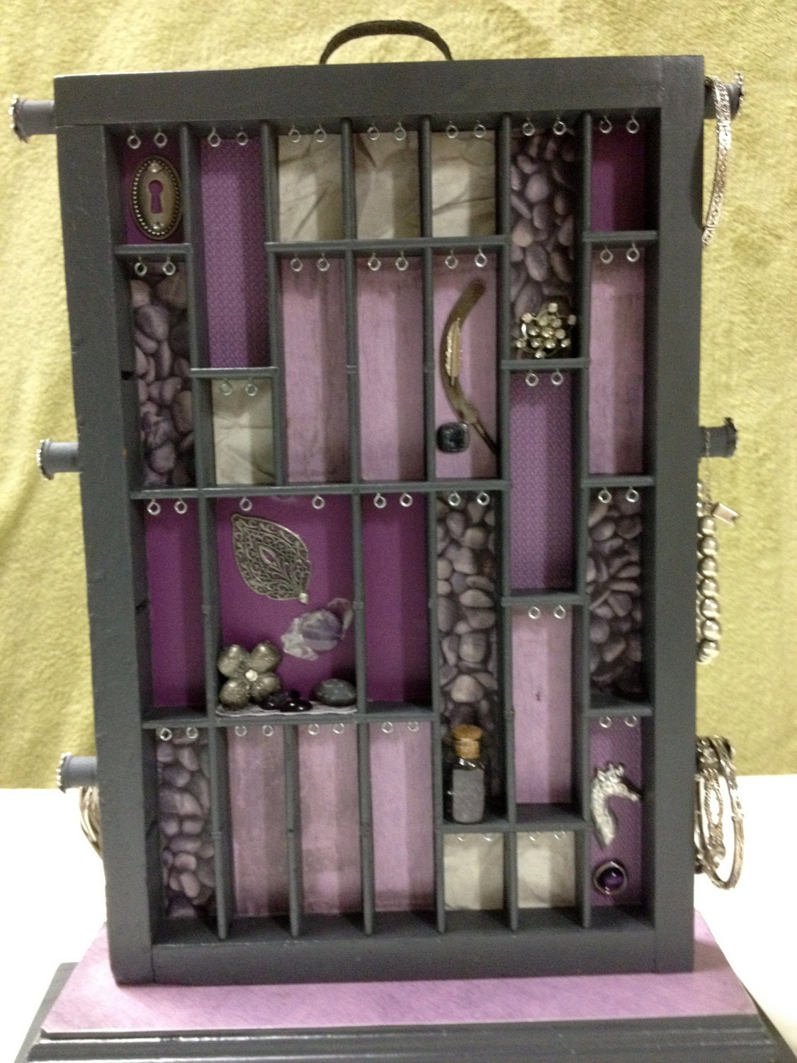 Tabletop Rotating Jewelry Organizer & Mirror