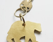 golden bear keychain