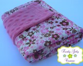 Minky & Flower PUL Travel Diaper Changing Pad