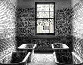 Abandoned Asylum - Manteno State Hospital, Manteno, Illinois - Photography Print 4x5 Black and White