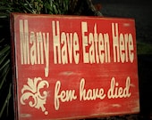 Painted and distressed wood sign - Rustic, Home Decor, Wall Art, Kitchen Art