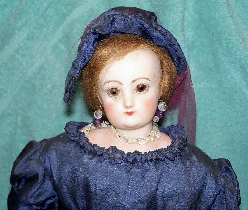 Vintage Handmade Victorian Doll With Handmade Attire By Grandmom 1970's Blue Ribbon Winner