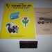 Vintage Teacher Material Book Clip Art for Teaching Vintage School Bus Rules and Teacher Desk Plaque 1980's