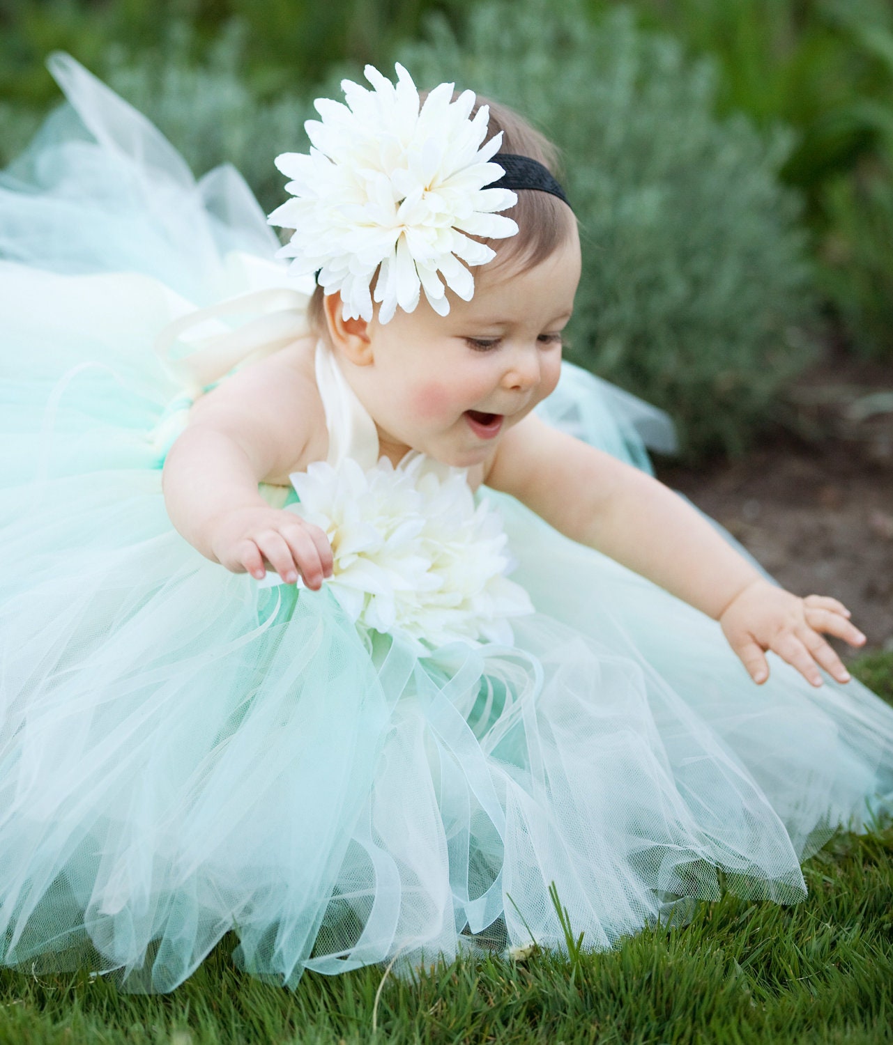 ISABELLA Flower Girl Tutu Dress Set, Includes Halter Top Tutu Dress, Flower Clip and Lace Headband Sizes - 0 3 6 12 18 24 2t 3t 4t