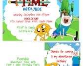 Adventure Time Personalized Printable Invitation & Gift Favor Tags Il_170x135
