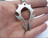 WOW Warcraft Aluminium Horde Necklace/Pendant