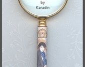 Modern Sherlock Gold Magnifying Glass