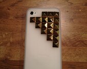 Gold Studded translucent  iPhone case