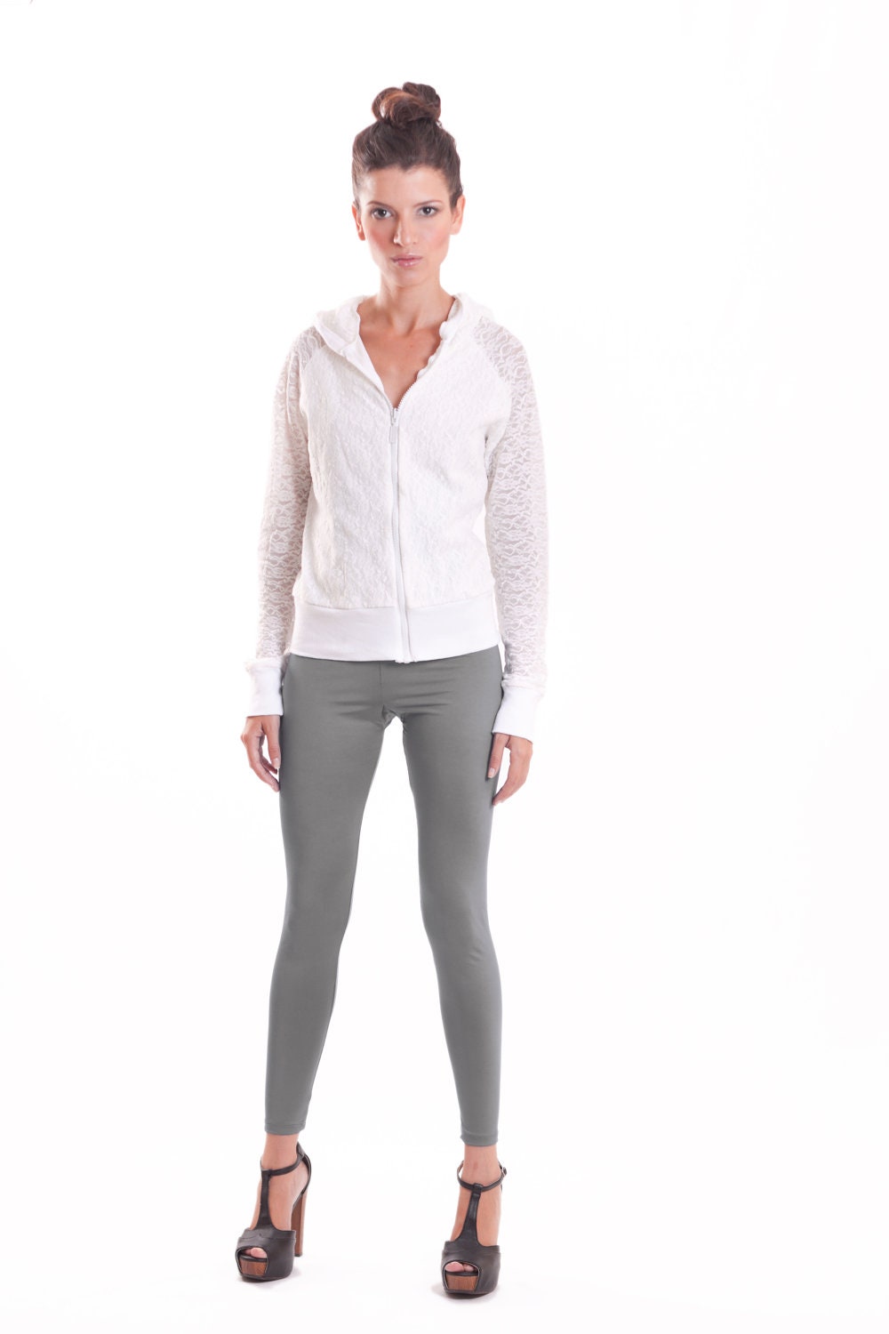 Grey High Waisted Leggings