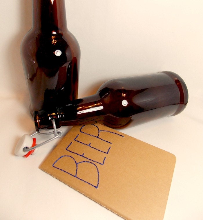 Beer Journal for Men Upcycled Moleskine Homebrew Ticking Log Notebook