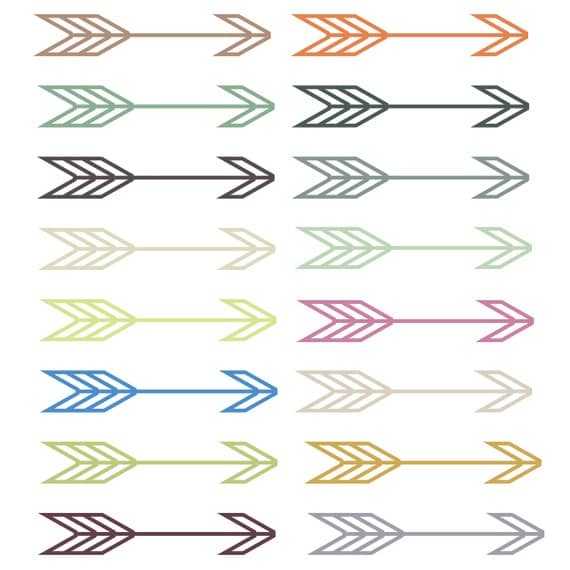 INSTANT DOWNLOAD // Arrow Clipart // Arrows Clip Art // Navaho, Native American // Digital Download // Commercial and Personal Use Il_570xn