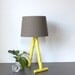 Canary Yellow Modern Table Lamp - Scandinavian Design