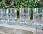 Smirnoff Drinking Glasses made from Recycled Smirnoff Vodka Bottles Set of 4